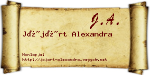 Jójárt Alexandra névjegykártya